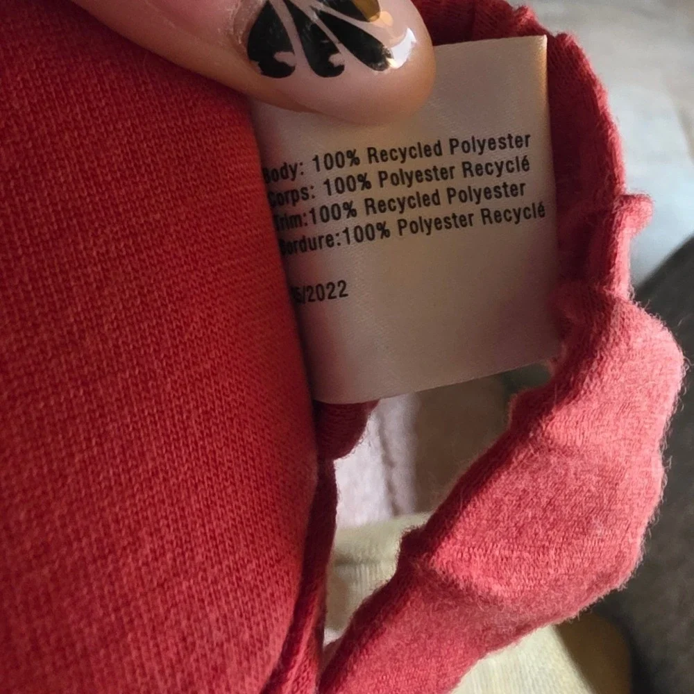 PINK by Victoria's Secret Sleep Mask Sherpa Lined Red Cosmetic Accessory